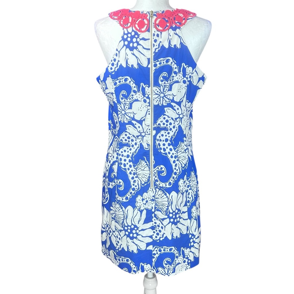 Lilly Pulitzer Augusta Shift dress 12 Classic Coastal Preppy Seahorse Resort - Picture 4 of 15